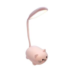 Cat LED Desk Lamp and Phone Holder in Pink